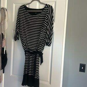 Black and white jersey knit dress from White House Black Market